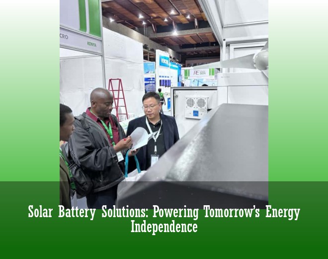 Solar Battery Solutions: Powering Tomorrow’s Energy Independence